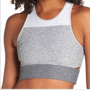 Outdoor Voices Colorblock Slashback Sports Bra Small